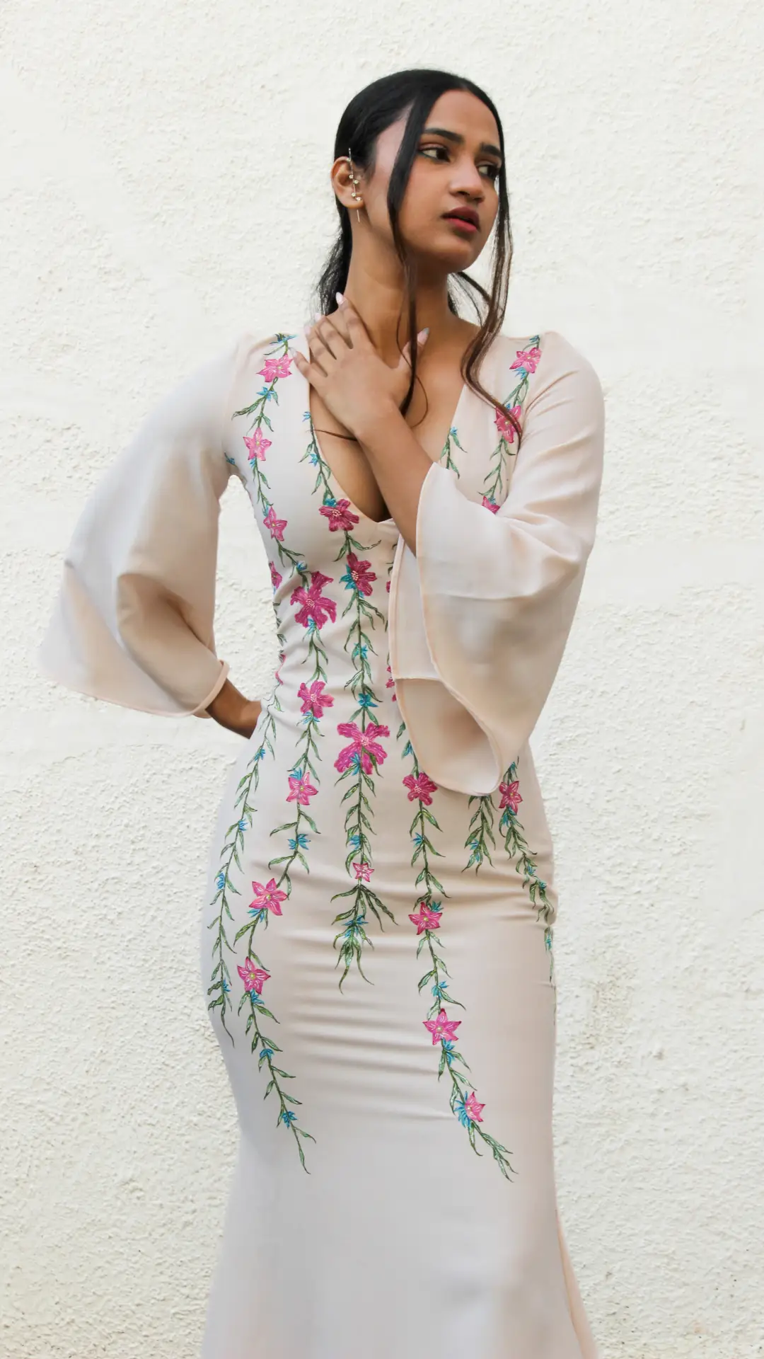 Handpainted gown (2)